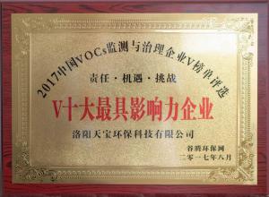 V十大具影響力企業(yè)